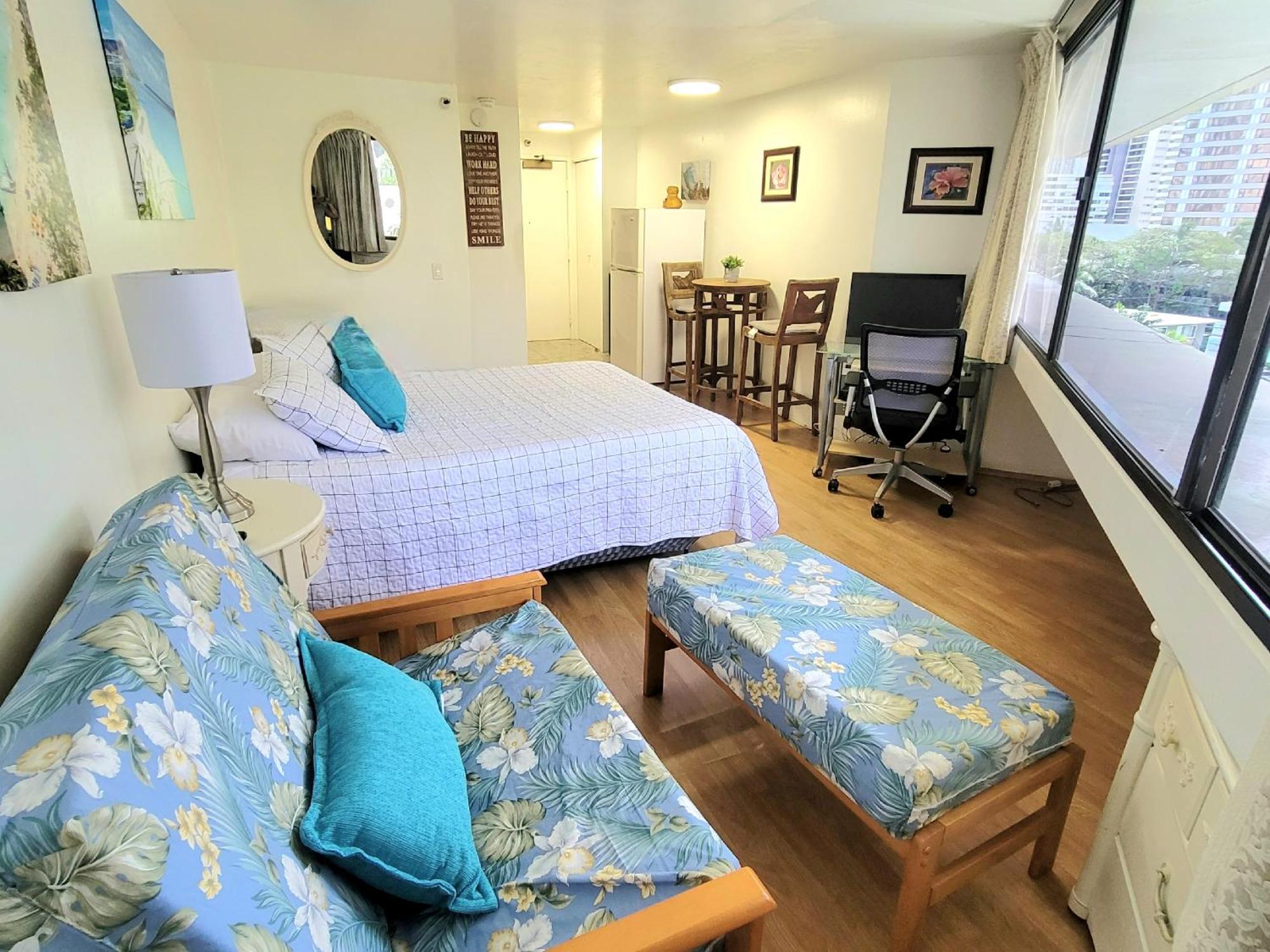 Waikiki Studio Steps To Beach-Mall Free Parking-Wifi Honolulu Oda fotoğraf
